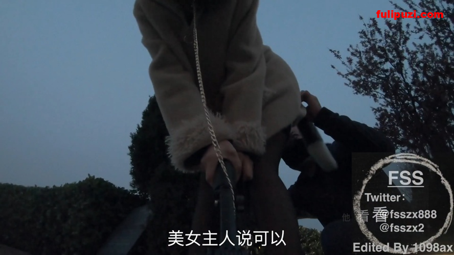 新晋露出大神冯珊珊（fss）系列：自拍杆真空出行被大叔调戏【1V/850M】