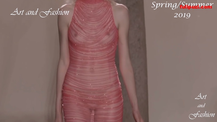 高冷模特极致反差！Art and Fashion模特刺激透视走秀合集【6V/588M】